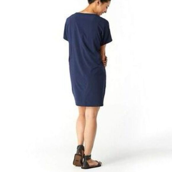 Smartwool Short Sleeve Athletic Dress Navy and Black | S - Picture 6 of 6